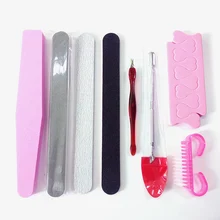 9 шт Многофункциональный маникюрный набор для ногтей, маникюрный набор для удаления и ремонта кожи, случайный цвет