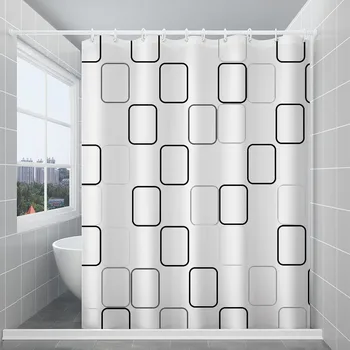 

Bathroom Shower Curtain Set Waterproof Cloth Toilet Partition Curtain Toilet Curtain