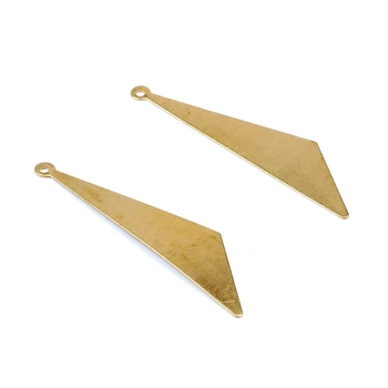 

Brass Geometry Charms, Raw Brass Earrings Findings,Raw Brass Pendant, Triangle Earrings Brass Charm,47.5mmx11mm-RB1111