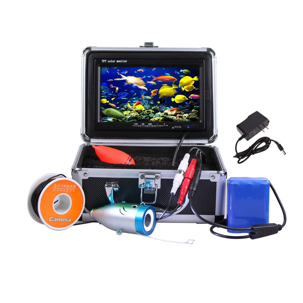 

7" TFT LCD Monitor 800TVL Portable Night Vision Fish Finder Underwater Fishing Camera 30M Cable