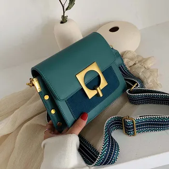 

Autumn And Winter Forest Retro Bag New 2020 Messenger Bag Wild Ins Rivet Lock Buckle Bag French Designer Original Design