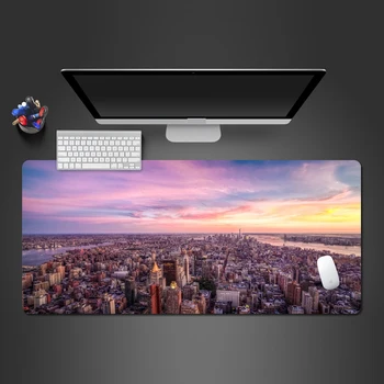 

Modern City Landscape Mouse Pad Washable Personality Game Player Mousepad Table To Computer Gamibg Mouse Mat Best Christmas Gift