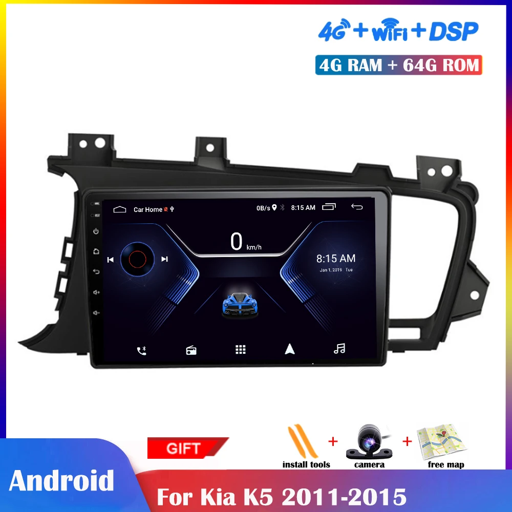 Мультимедийный плеер на Android для Kia Optima 10 1-2015 автомобильное радио стерео IPS