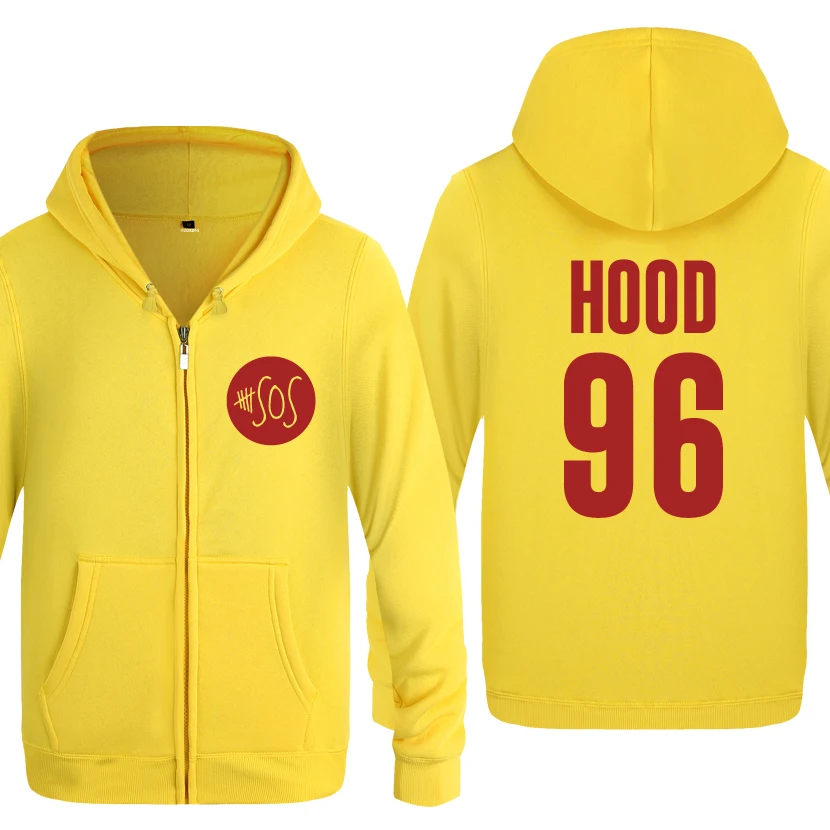 Calum Hood 96-5 Seconds of Summer 5SOS толстовки мужские мужские флисовые толстовки с капюшоном на молнии кардиганы - Цвет: HUAY HOT