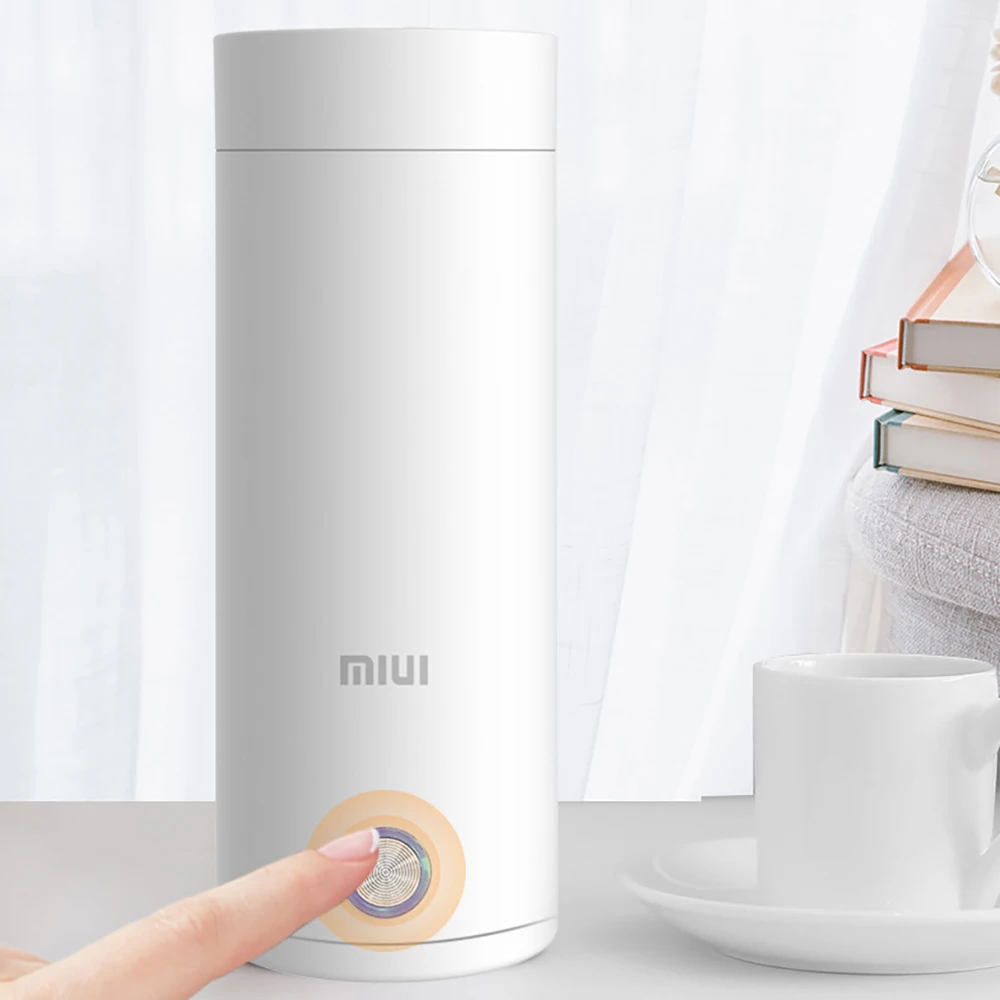 Xiaomi portable electric kettle 400ml rechargeable heating insulated coffee cup intelligent household outdoor hot kettle