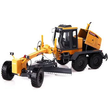 

1:35 Alloy Engineering Vehicle Model Simulation Truck Grader Toy Model Building Kits - Yellow