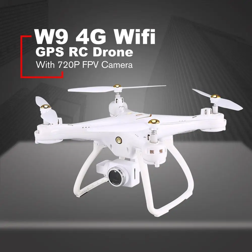 Attop W9PRO 4G Wifi gps 720 P/1080 P FPV камера передача в реальном времени Радиоуправляемый Дрон Квадрокоптер с безголовым режимом удержания высоты