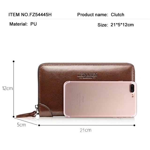 JEEP BULUO New Brand Men Long Wallet Clutch Bag Credit Card Purses Handbag  Business Style Men's SoftLeather Bags - AliExpress