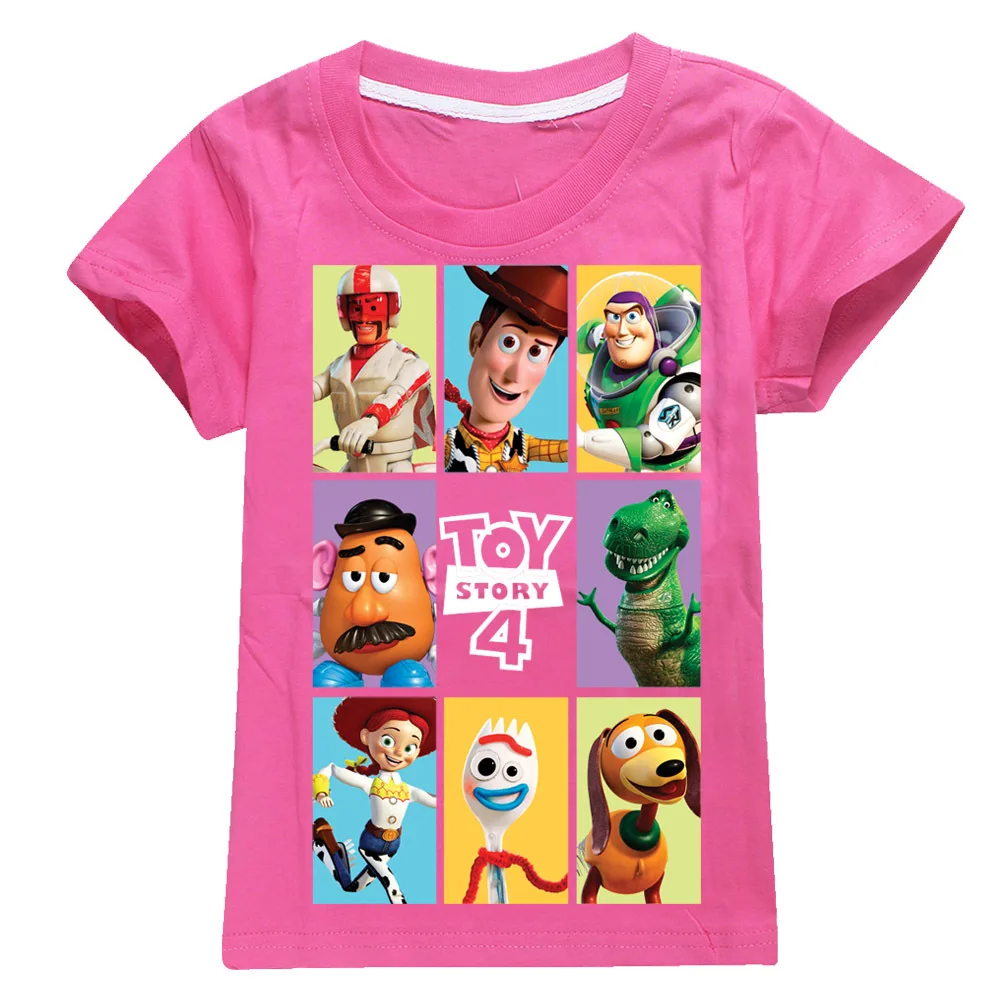 Г., новая футболка для маленьких мальчиков и девочек с принтом «История игрушек» летняя хлопковая детская одежда повседневные модные детские топы с героями мультфильмов, футболки для детей от 4 до 12 лет