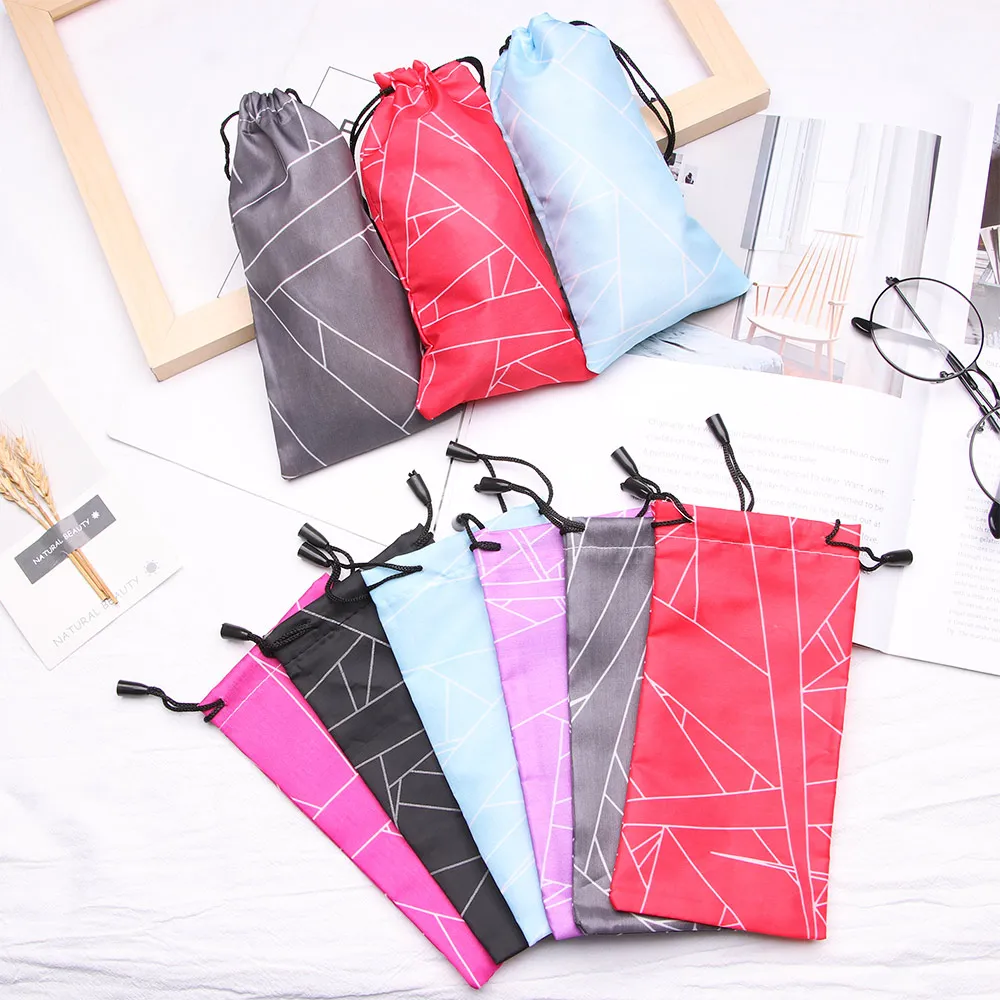 Модные водонепроницаемые сумки для солнцезащитных очков 1 комплект тканевые с