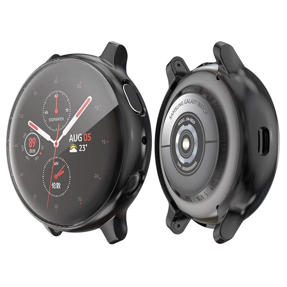 Чехол для samsung Galaxy Watch Active 2 44 мм, защита экрана, ТПУ, против царапин, полностью мягкий защитный бампер, чехол для active2 40 мм