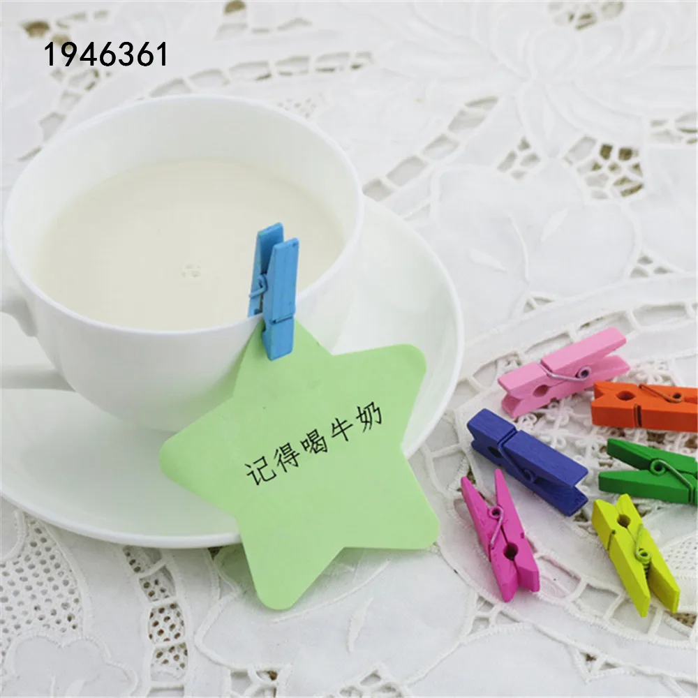 25mm 35mm 45mm 60mm 72mm Log Color Wooden Clips