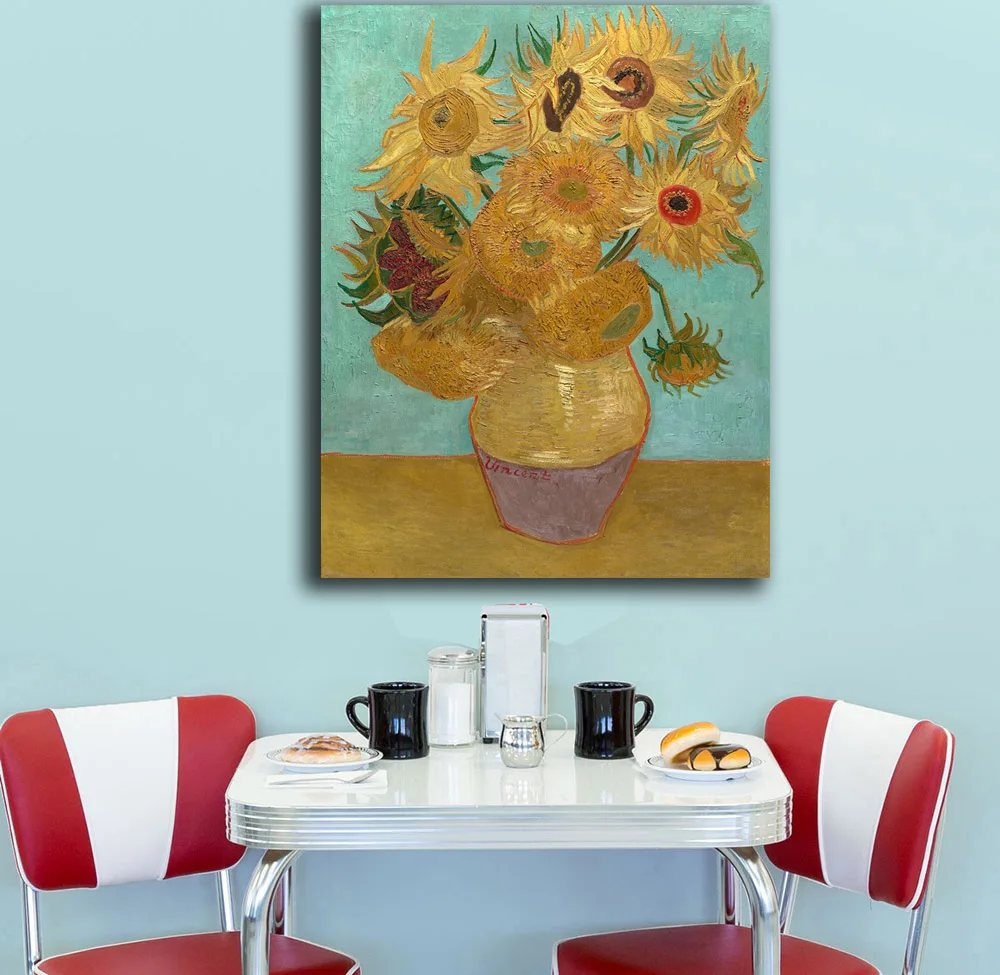 Настенный абрикосовый цветок от Vincent Van Gogh Bianche известный художественный постер с
