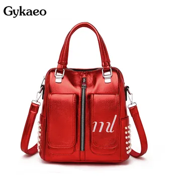 

Gykaeo Luxury Handbags Women Bags Designer Candy Colors Tote Bag Ladies Street Fashion Beading Shoulder Bags for Women Handbag