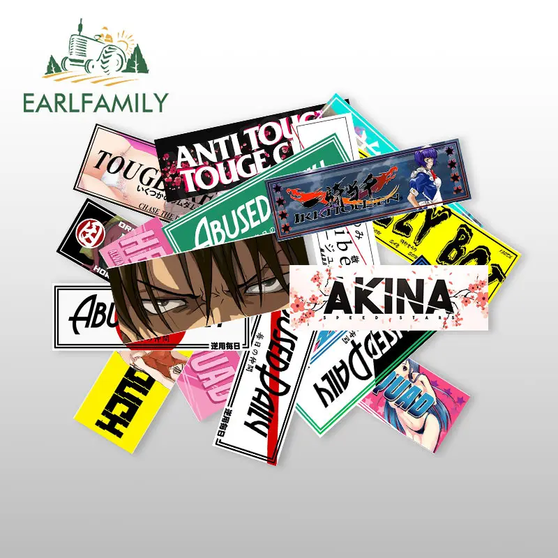 EARLFAMILY 13cm Anime Slap Camper Car Assessoires Stickers Motorcycle Decal Funny Trunk Windshield Sticker Decor | Автомобили и