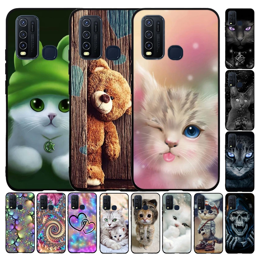 Phone Case For VIVO Y50 6.53&quot TPU Soft Silicone Shell Protective Bumper Cover for Vivo Vivoy50 y50 | Мобильные телефоны и