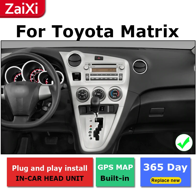 ZaiXi android автомобильный dvd GPS; Мультимедийный проигрыватель для Toyota Matrix 2002~ автомобильный dvd навигация Радио Видео Аудио