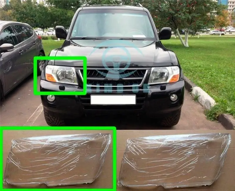 Для Mitsubishi Pajero Montero V73 2003-2010 1 шт. боковая правая передняя крышка объектива фары автомобильные аксессуары модификация автомобиля