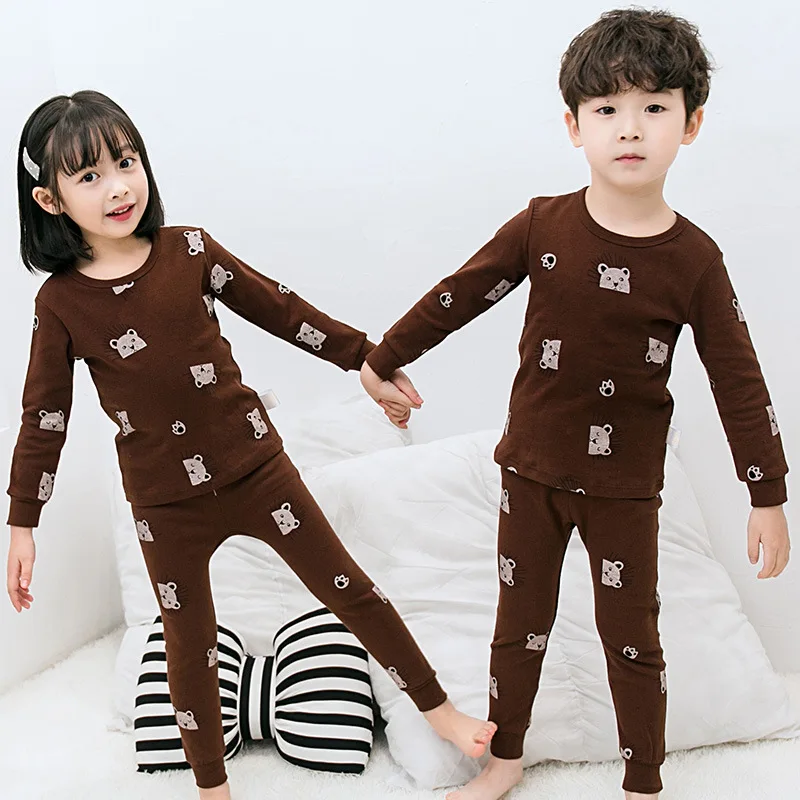 Детские пижамы, комплект одежды для мальчиков и девочек, пижама в форме тигра, костюм, пижама с длинными рукавами, детские осенние пижамы для малышей