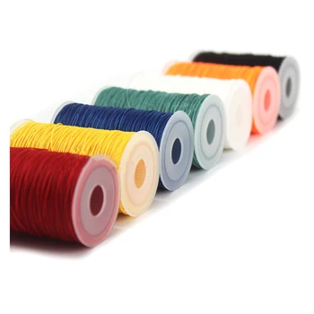 

Multicolor 0.45 0.55 0.65mm Waxed Thread Polyester Cord Jewelry Findings DIY Making Fabric Bracelet Necklace Braided Thread Bead