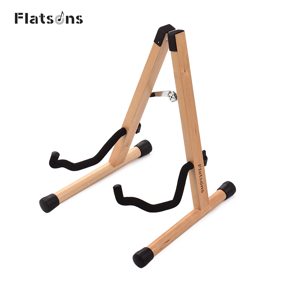 Flatsons FL-04W съемный деревянный держатель для гитары Пляжная из цельной древесины кронштейн инструмента для электрической акустической Басс гитара