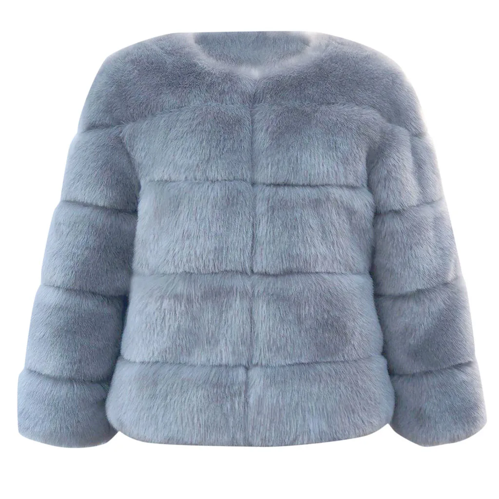 KANCOOLD coats Women Long Sleeve Winter Warm Fashion Thick Faux Fur Outwear Solid party new coats and jackets women 2019Sep30