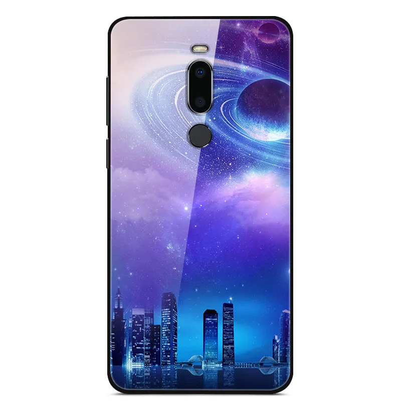 46 Для Meizu X8 чехол из закаленного стекла жесткий чехол для Meizu X8 X 8 мягкий чехол для телефона бампер для Meizux8 Coque защитные чехлы - Цвет: 46