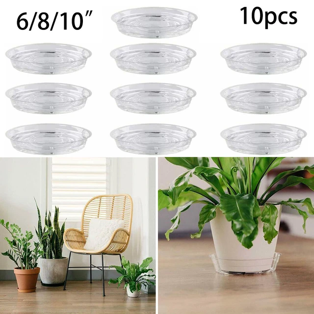 3PCS Plant Saucer 4/6/7/8/10 inch Drip Trays Plastic Tray Saucers