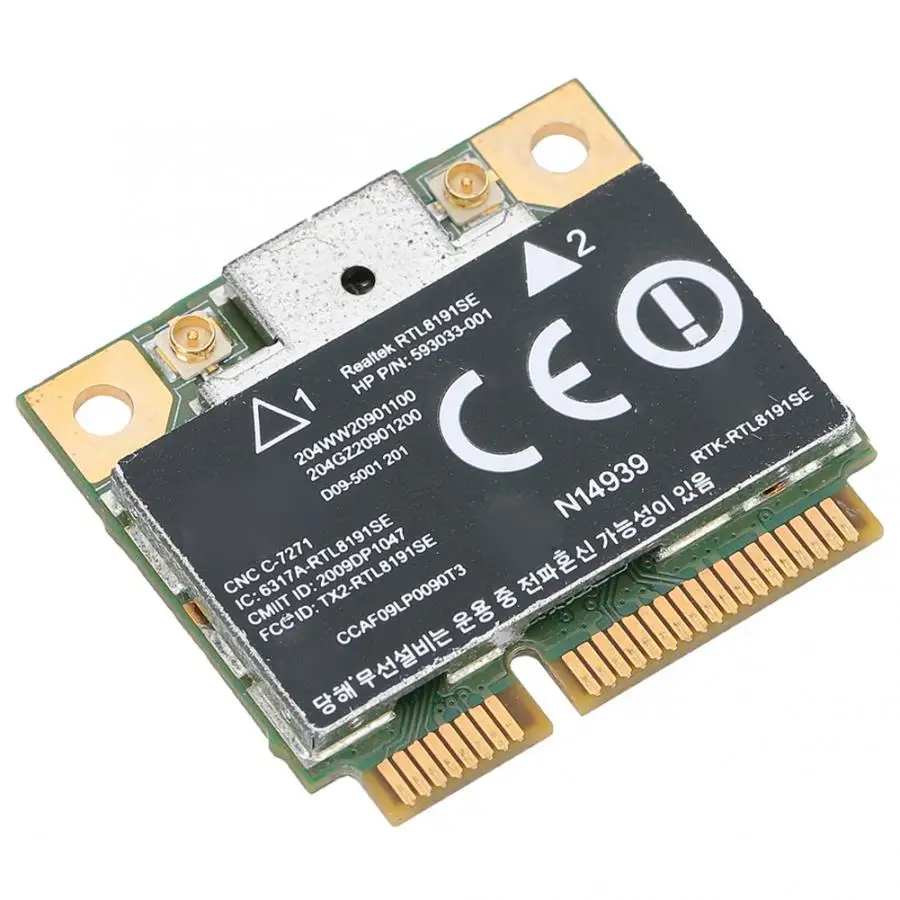 Беспроводная сетевая карта для RealTek RTL8191SE Mini PCI-E 300M беспроводная сетевая карта 593533-001 для hp CQ42 G42