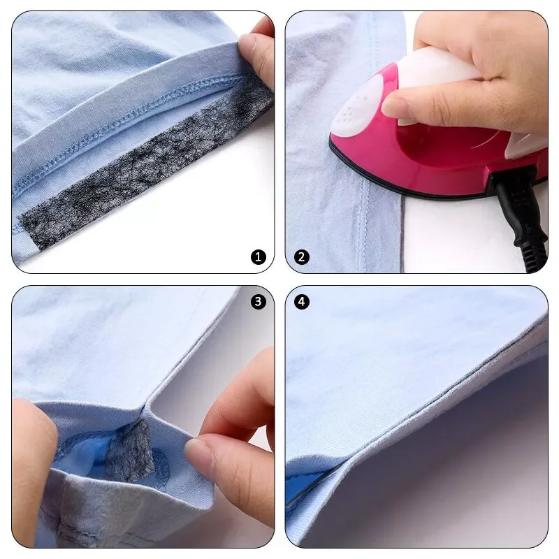 Hot Melt Double Sided Tape 70 Yards Sewing Accessory Adhesive Cloth Apparel Fusible Interlining Patchwork Lining