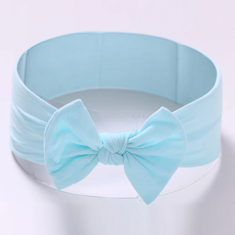 

27/35 Colors Baby Bow Nylon Headband For Girls Spring 2020 Kids Soft Elastic Round Head Wrap Newborn Hairband Hair Accessories