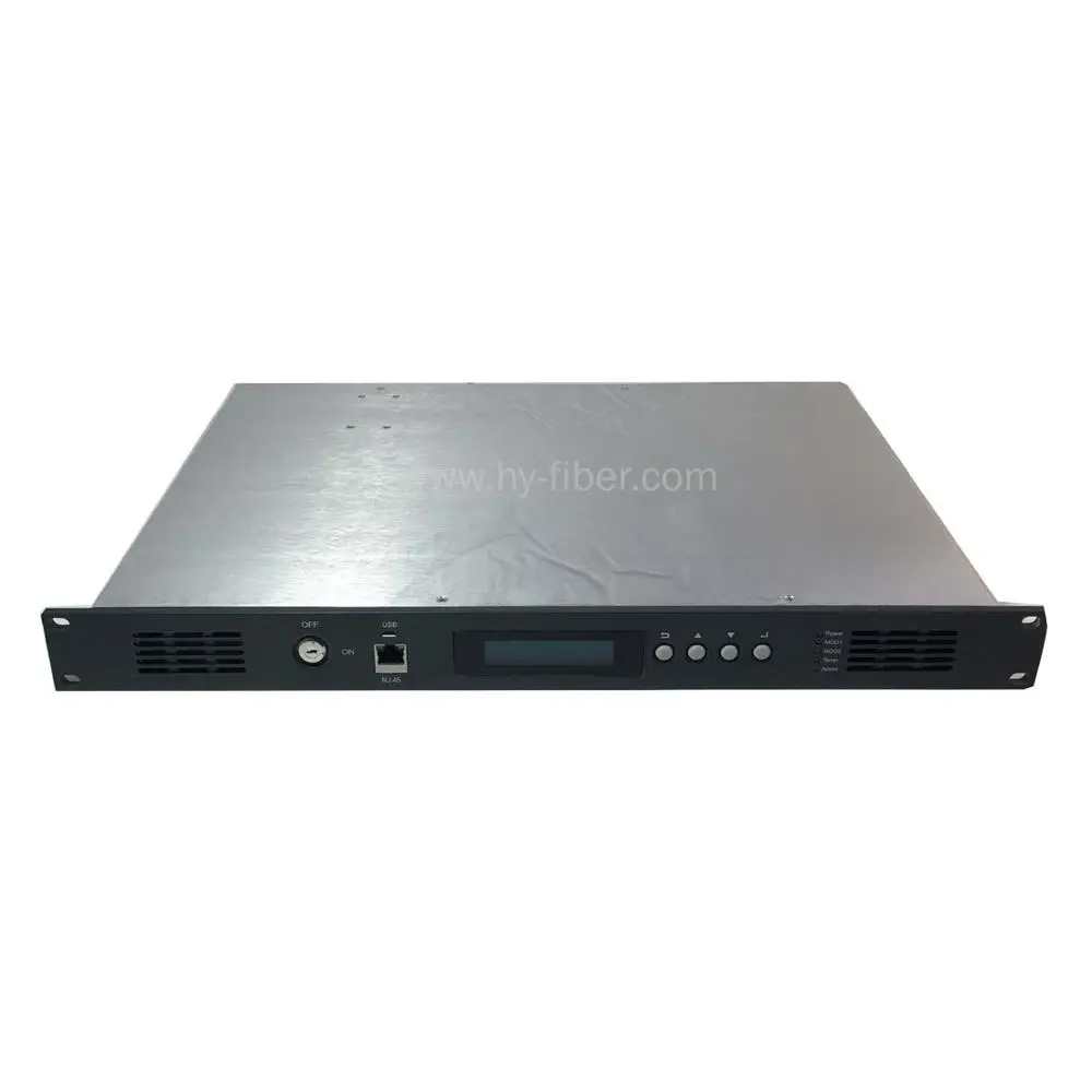 CATV 1550nm оптический усилитель EDFA 17dBm FC/APC волоконный порт Двойной источник питания