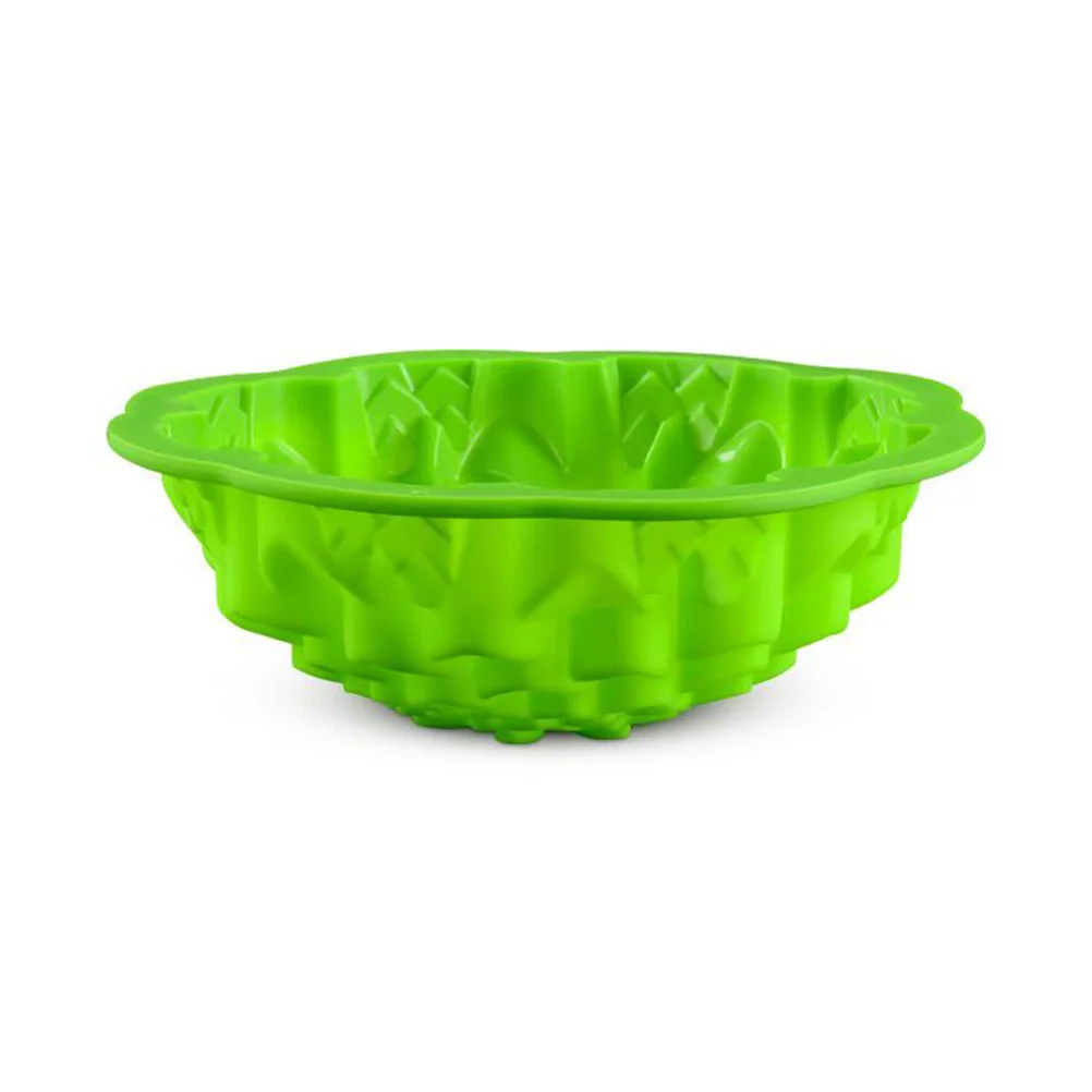 Silicone 3D Flower Shaped Cupcakes Mold Baking Cupcake Liners Cups - Random Color |
