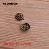  60pcs 4*12*12mm Two Color Bead Caps Charm Hollow Small Flower Pendants Jewelry Accessories DIY Receptacle Charms ► Photo 3/5
