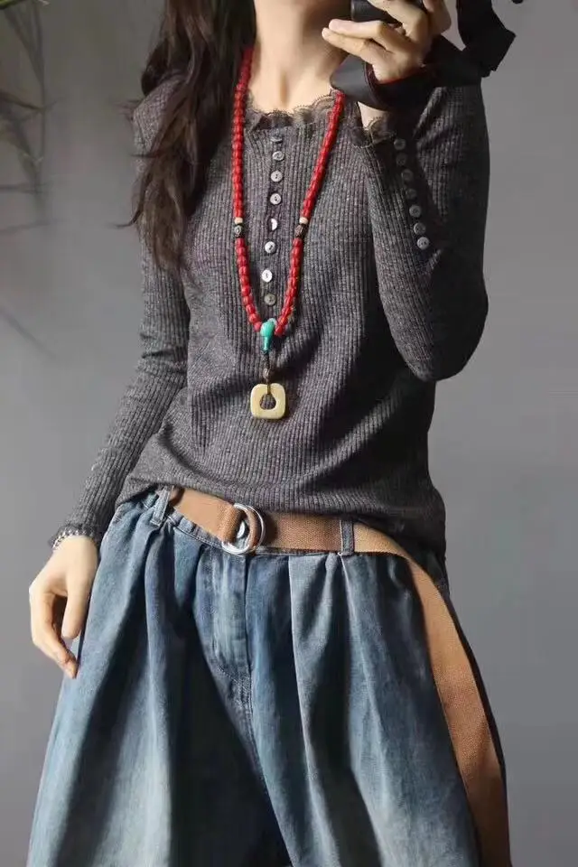 

Ding fragrant gu 2019 Winter New Style Slim Fit Retro Glorious Fashion Slimming Korean-style Loose-Fit Pretty Fine Sweater