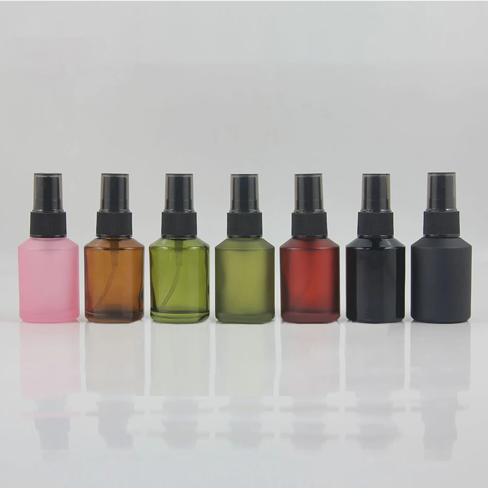 30ml Colorful Glass Lotion Bottle With Black Pump 1oz Mist Spray | Красота и здоровье
