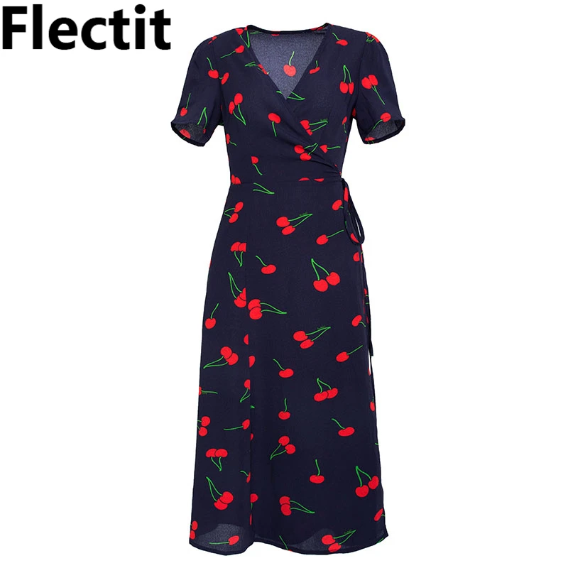 womens midi wrap dress
