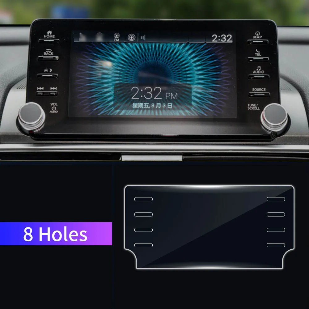 Авто " навигация gps экран протектор пленка против царапин для Honda Accord