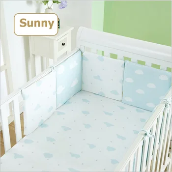 

Airflow Summer Baby Bedding Bumper Crib Bed Protector Mesh liner Cot Protection Mesh Safety Rails 4- around baby bumpers