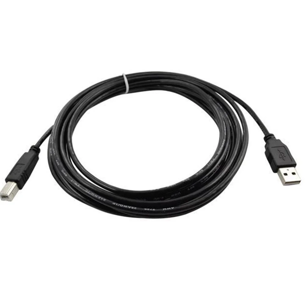 Профессиональный черный USB 2 0 Провод A до B квадратный рот принтеры сканер кабель