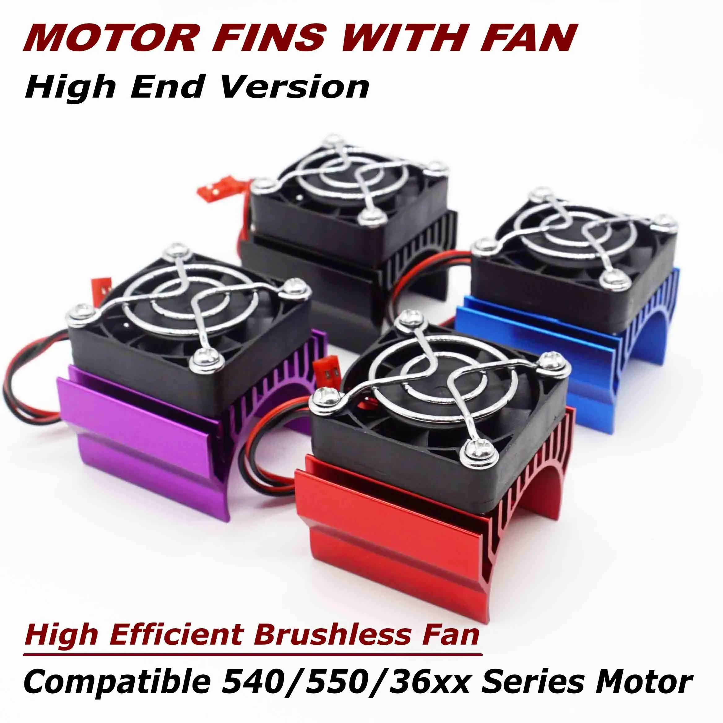 

540 Motor Cooler Heat Fin With Brushless Fan Compatible With 540/550/3650/3660/36xx Series Brush Motor Or Brushless Motor
