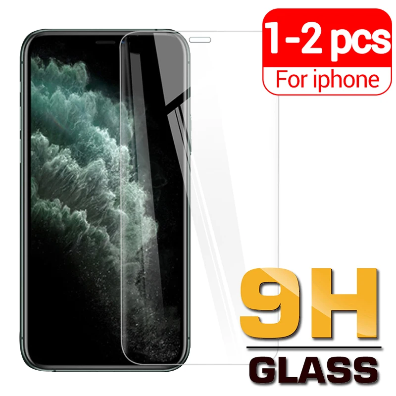 Защитное стекло с полным покрытием для iPhone 11 pro max xr vidrio templado 1-2 шт. | Мобильные
