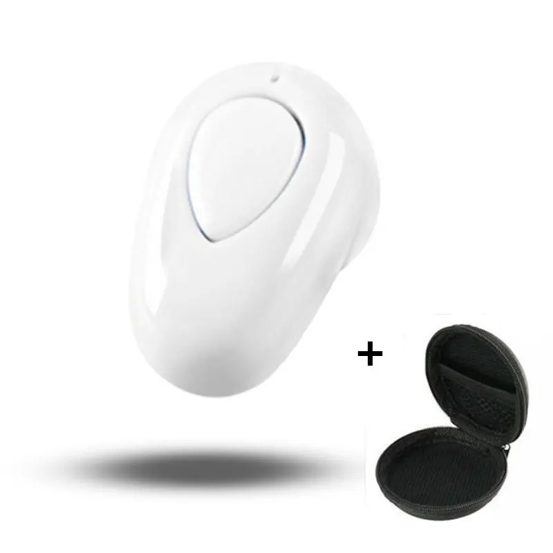 white with bag S520 мини беспроводные Bluetooth наушники спортивный динамик гарнитура стерео невидимый наушник с микрофоном для samsung Xiaomi всех телефонов - Цвет: white with bag