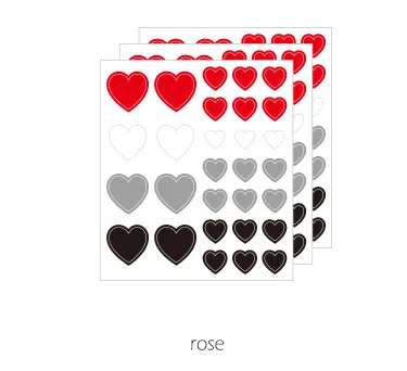 rose 3 шт./упак. Kawaii милый маленький Любовь маркер стикер Наклейки для дневника DIY стикер s Скрапбукинг пуля школьный журнал канцелярские принадлежности sl2166 - Цвет: rose