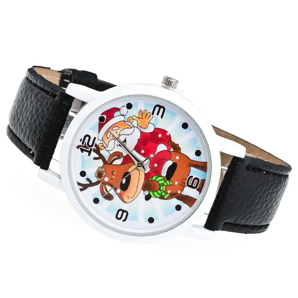 

Christmas Tree Pendant Christmas Elk Snowman Quartz Watch Christmas Gift Children relogio masculino zegarek damski