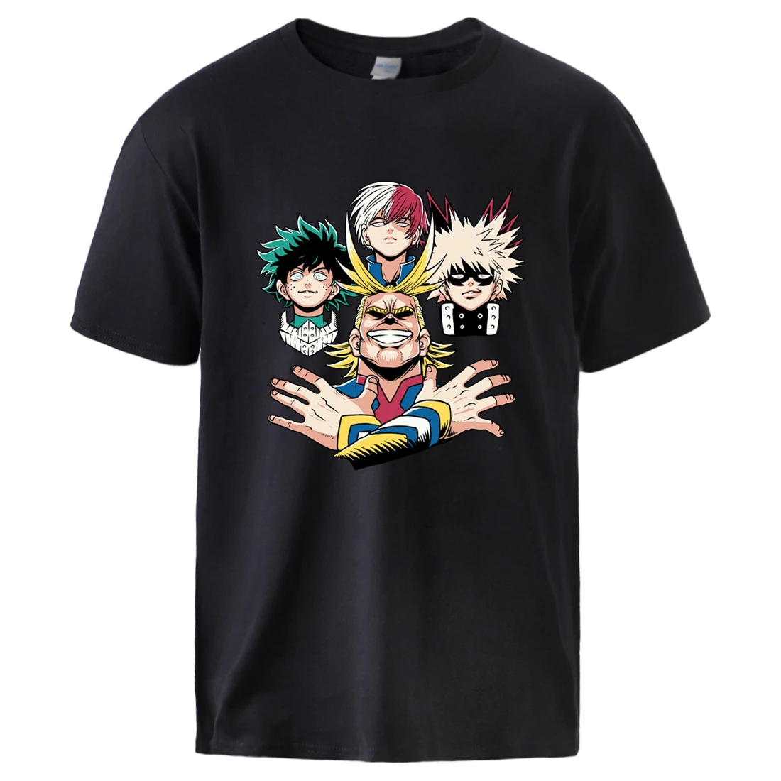 

My Hero Academia Print T-shirts Man Short Sleeve Tops 2020 Summer New Causal Tee shirts Male Brand 100% Cotton T shirt Plus Size