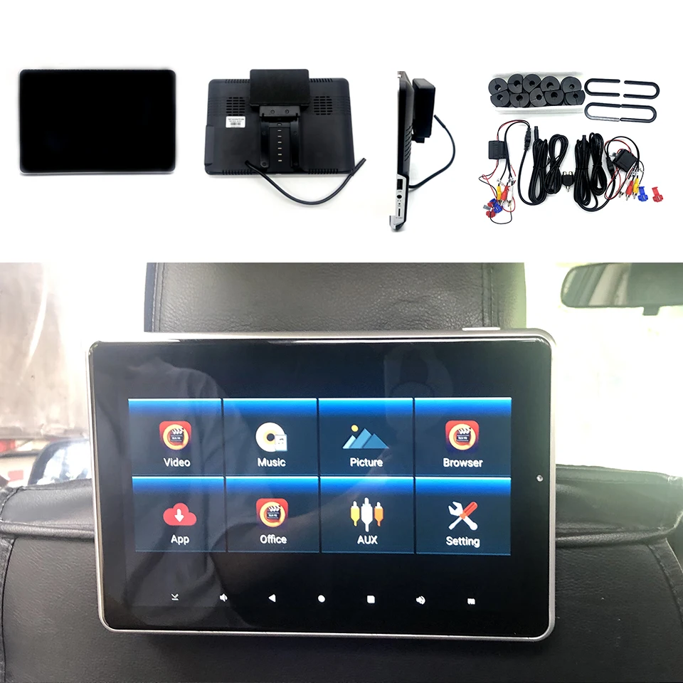 Для Toyota Camry 10,1 дюймов 2G + 16G беспроводной Wifi Bluetooth USB SD Android 10,0 система подголовник с видеоплеером TV Monitor Для Toyota Camry 10,1 дюймов 2G + 16G беспроводной Wifi Bluetooth USB SD Android 10,0 система подголовник с видеоплеером TV Monitor