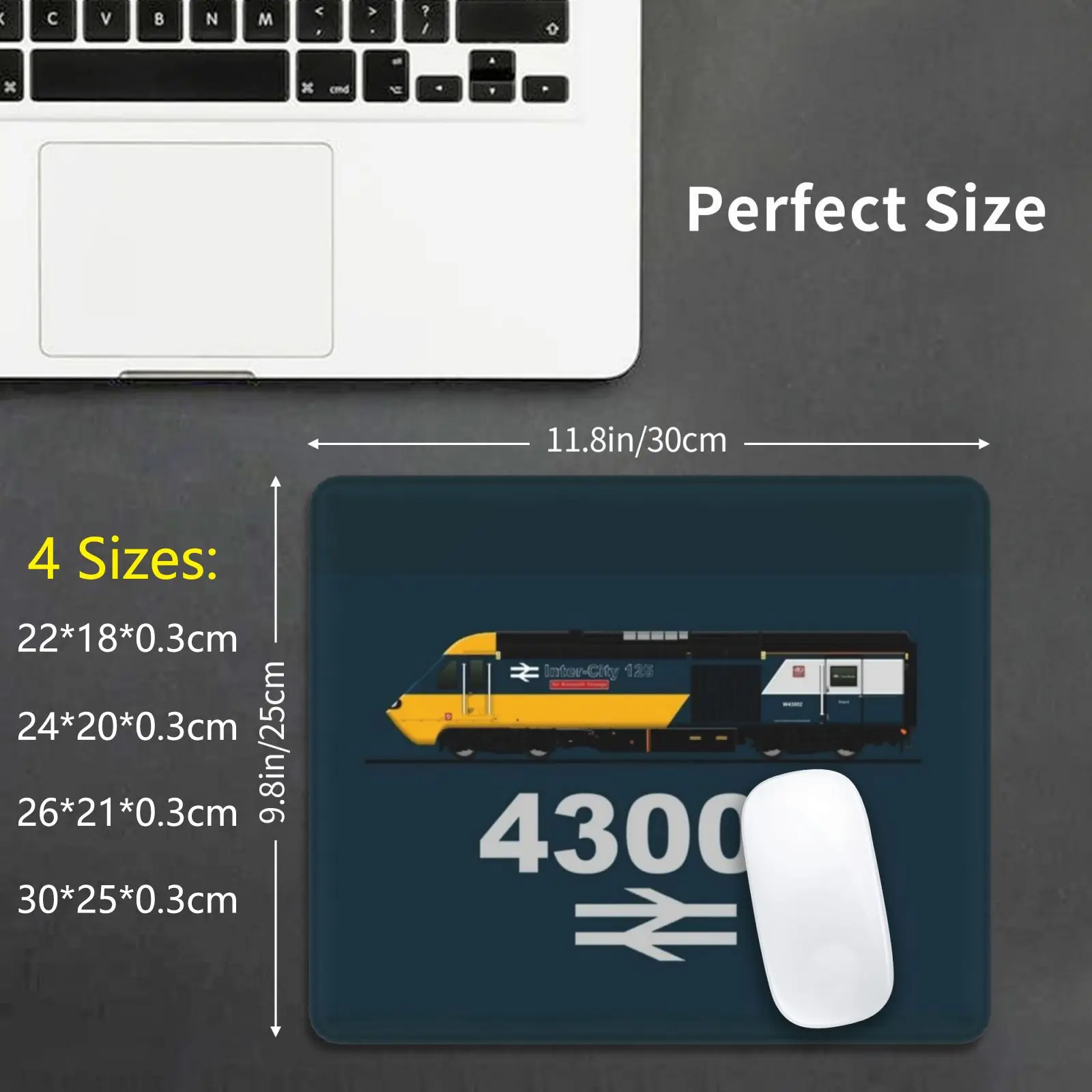 Intercity 125 Mouse Pad Stampa Fai Da Te Intercity 125 Inter City 125 Classe 43 43002 253001 Hst Ad Alta Velocità
