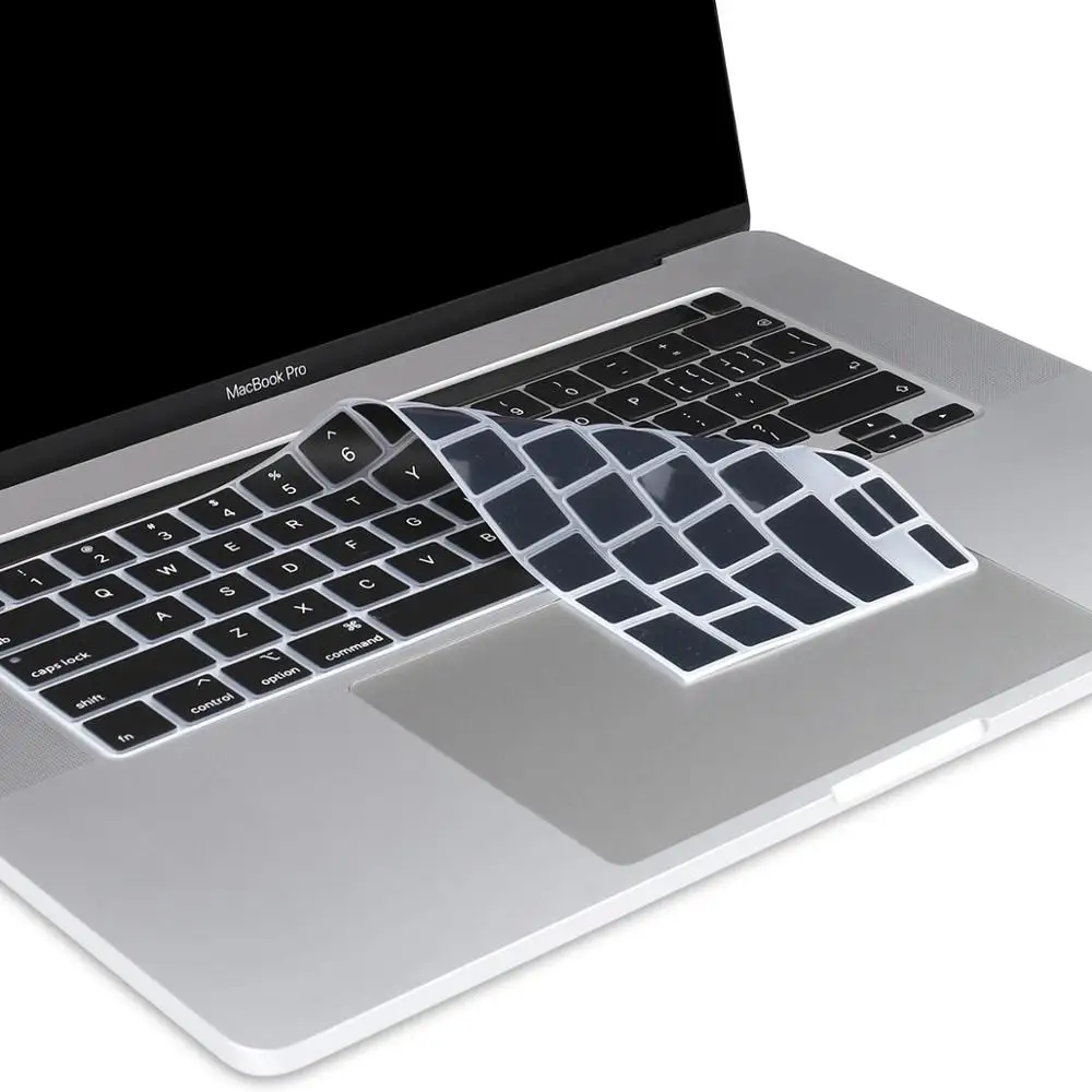 Чехол-клавиатура для Macbook New Pro 16 дюймов A2141 с сенсорной панелью для ЕС/Великобритании/США, французского/русского/английского/испанского языков