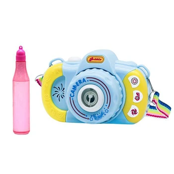 

Kids Toy Portable Plastic Home Automatic With Light Music Entertainment Electric Bubble Machine Camera Shaped Baby Shower Fun